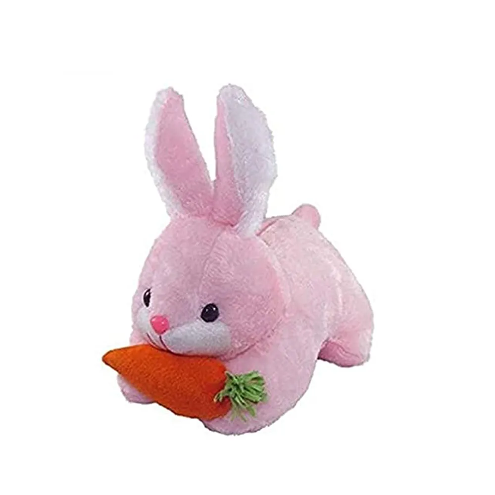 Little Mushy Bunny With Carrot Soft Toy Orange