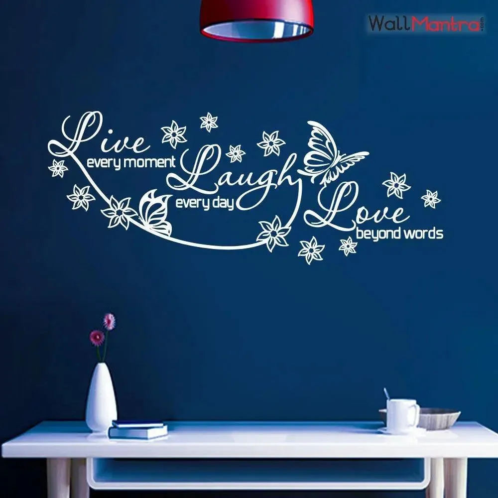 Live Laugh & Love Quote Wall Sticker And Wall Decal