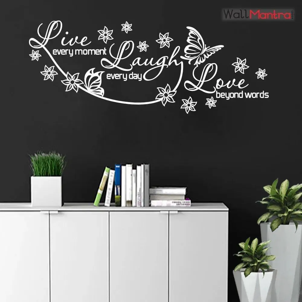 Live Laugh & Love Quote Wall Sticker And Wall Decal