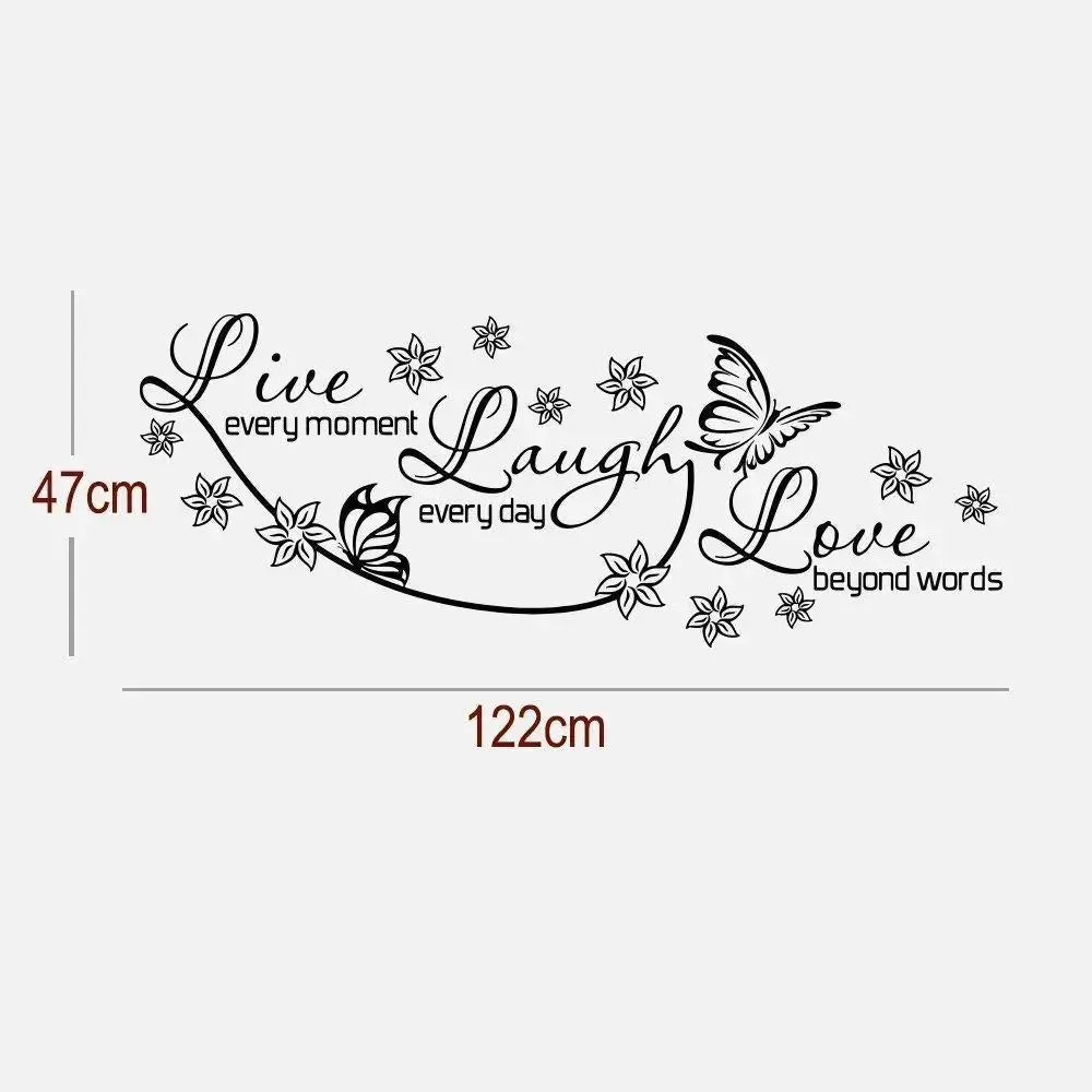 Live Laugh & Love Quote Wall Sticker And Wall Decal