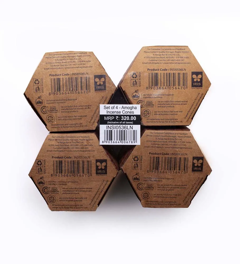 Loban Scented Incense Cones with a Holder (For Religious Ceremonies & Meditation)