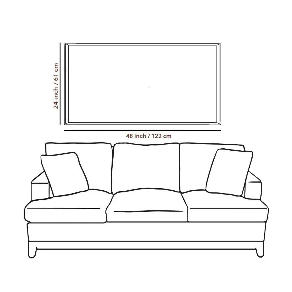 Sunset Natural Scenery Big Panoramic Canvas Wall Painting With Frame