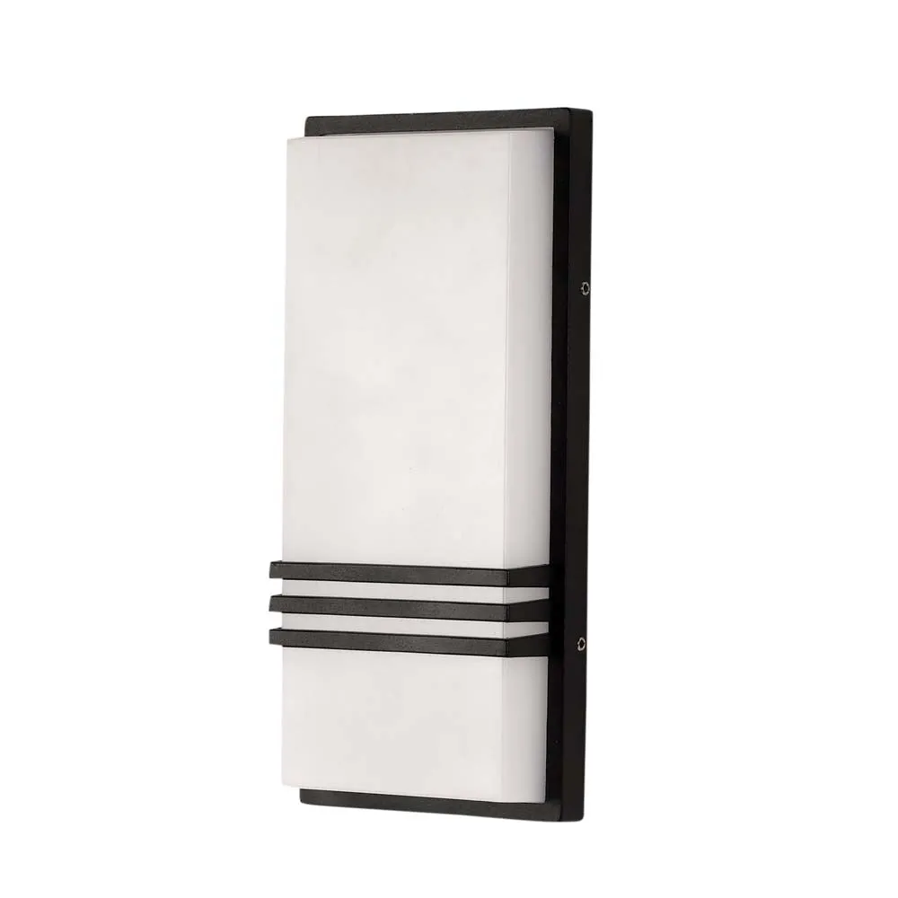 Long Rectangular Decorative Outdoor Wall Fixture Single Piece