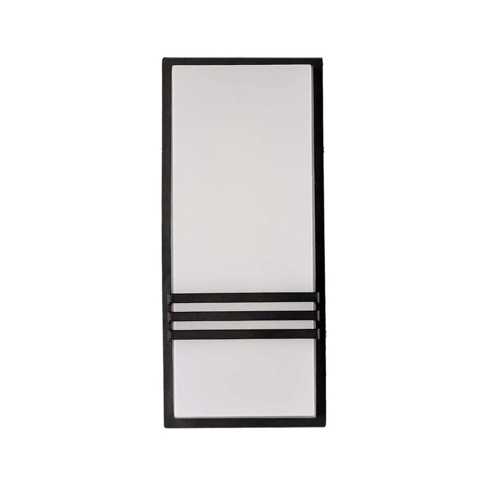 Long Rectangular Decorative Outdoor Wall Fixture Single Piece