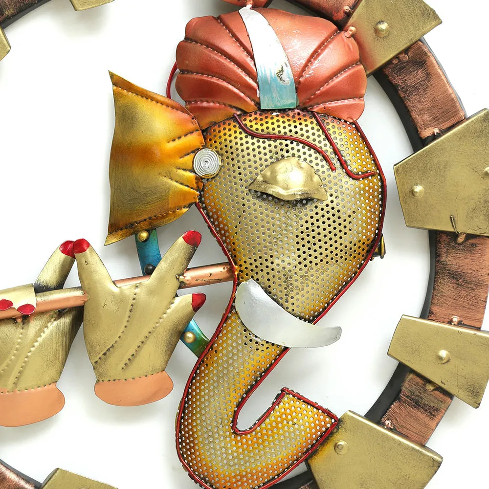 Lord Ganesha Inspired LED Metal Wall Art Decor