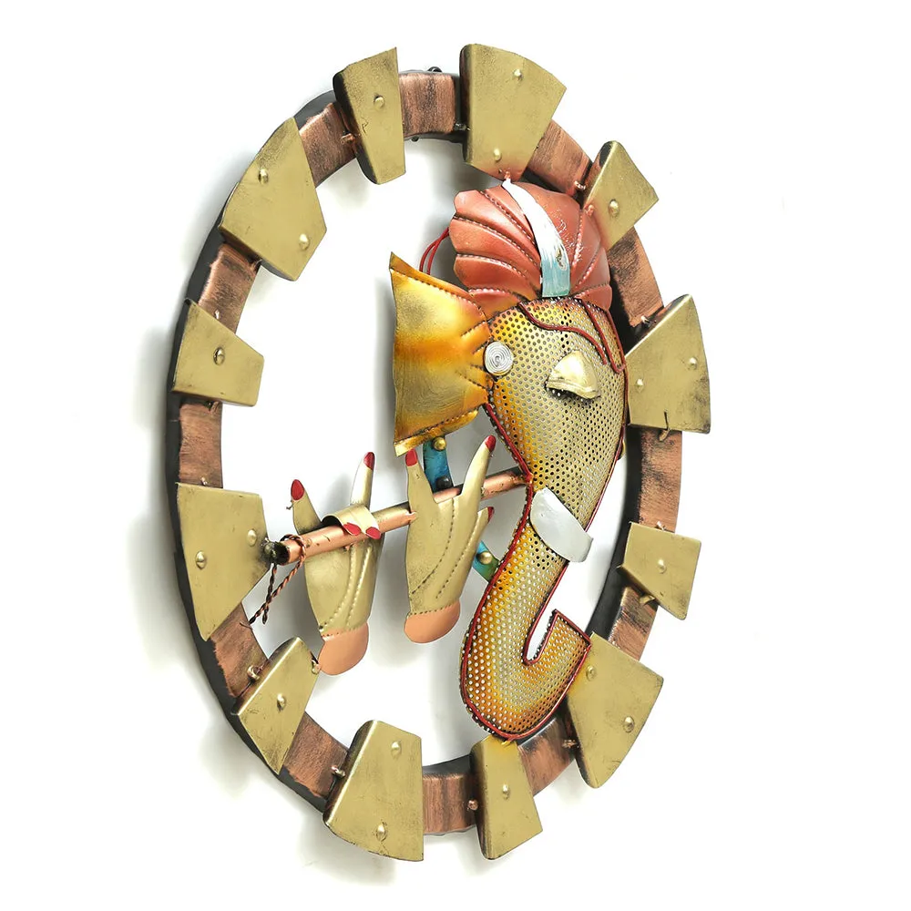Lord Ganesha Inspired LED Metal Wall Art Decor
