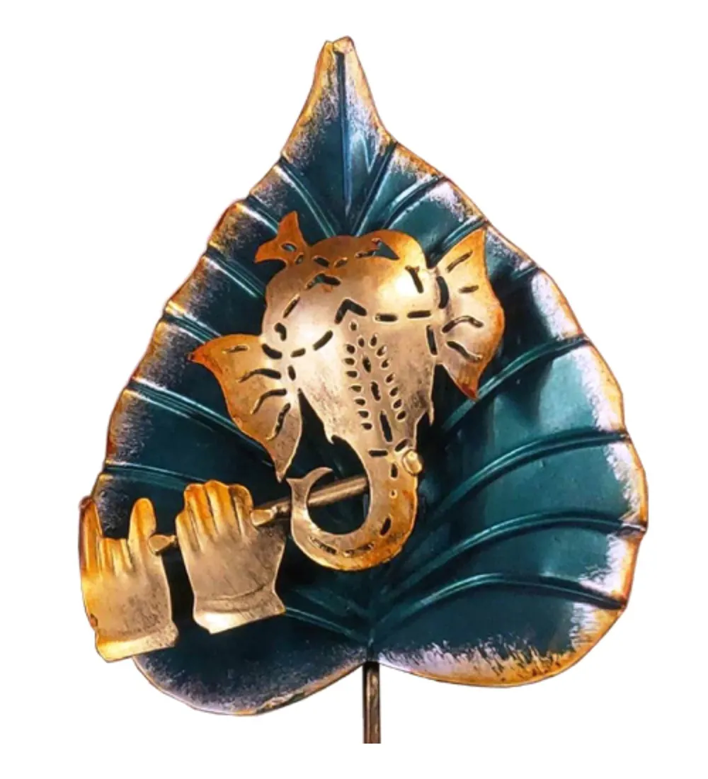 Lord Ganesha Stunning Tea-light Metal Table Decor/ Table Accent