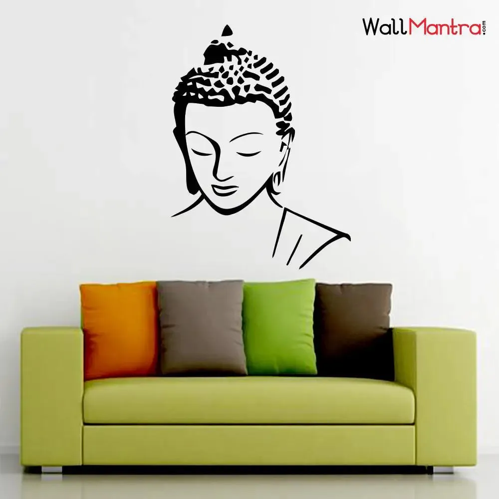 Lord Gautam Buddha Wall Sticker And Decal