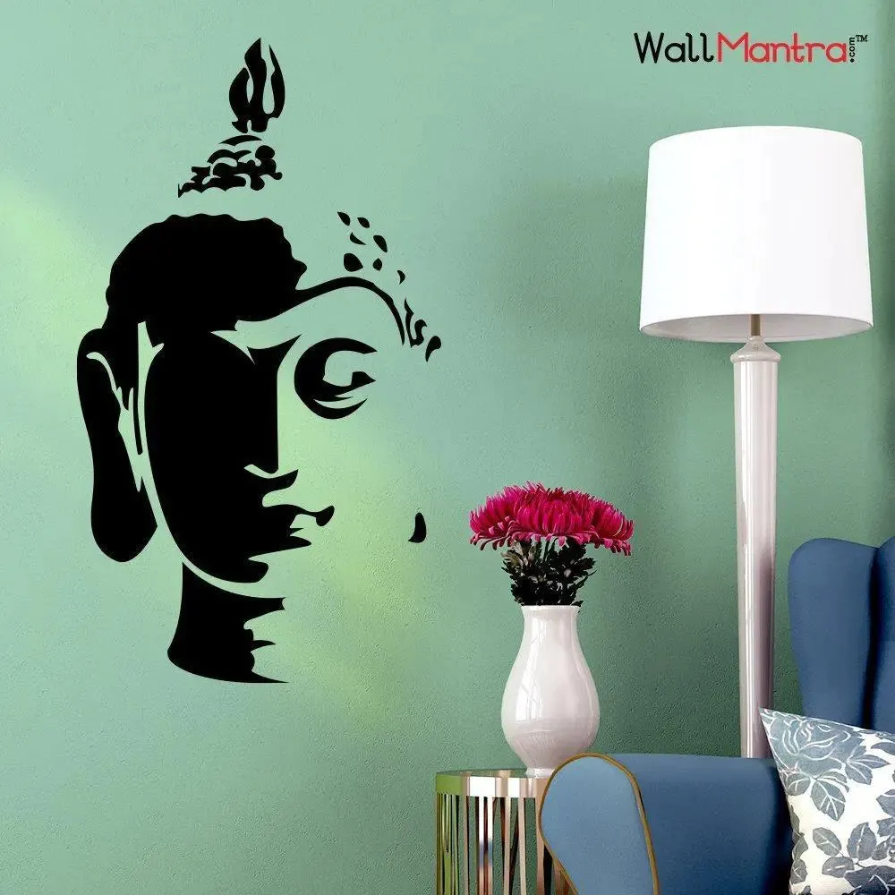 Lord Gautam Buddha Wall Sticker And Decal