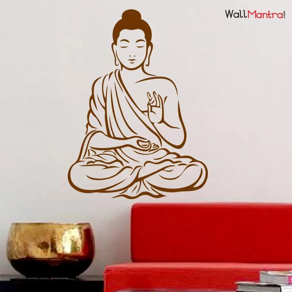 Lord Gautam Buddha Wall Sticker And Decal