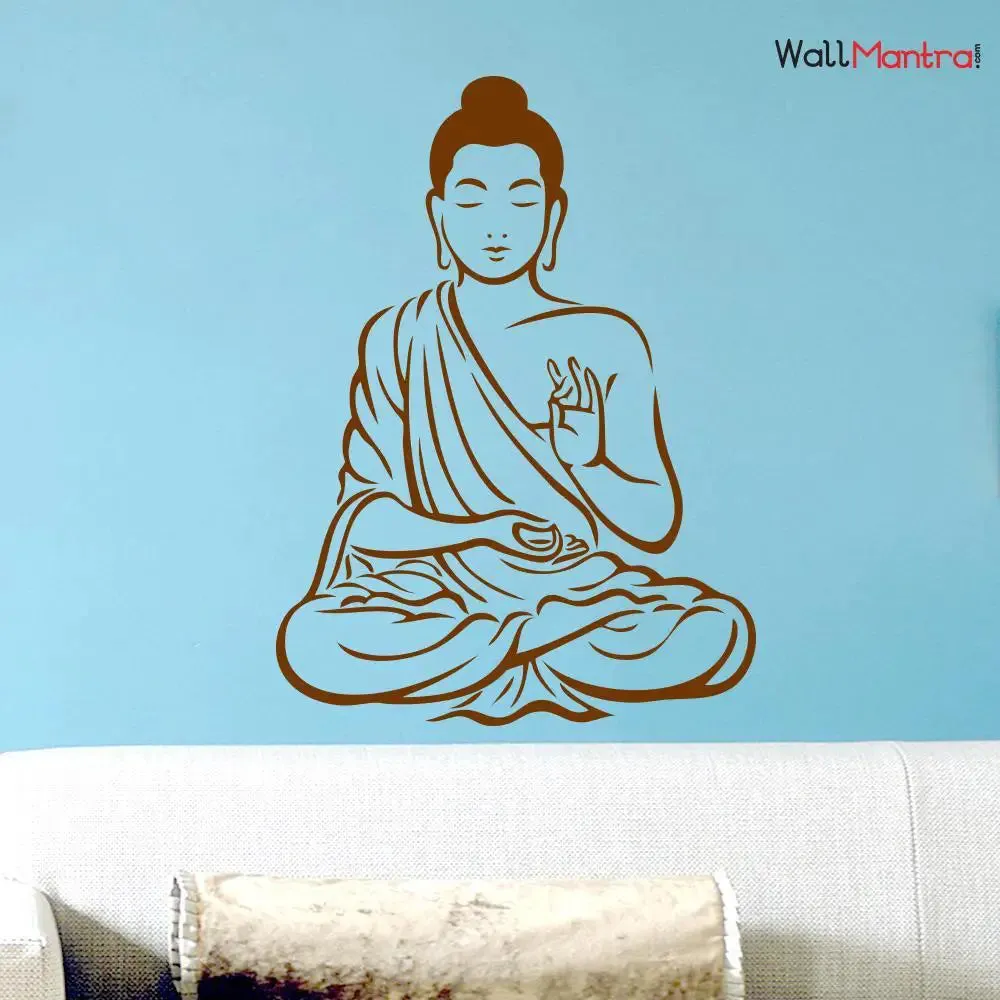 Lord Gautam Buddha Wall Sticker And Decal