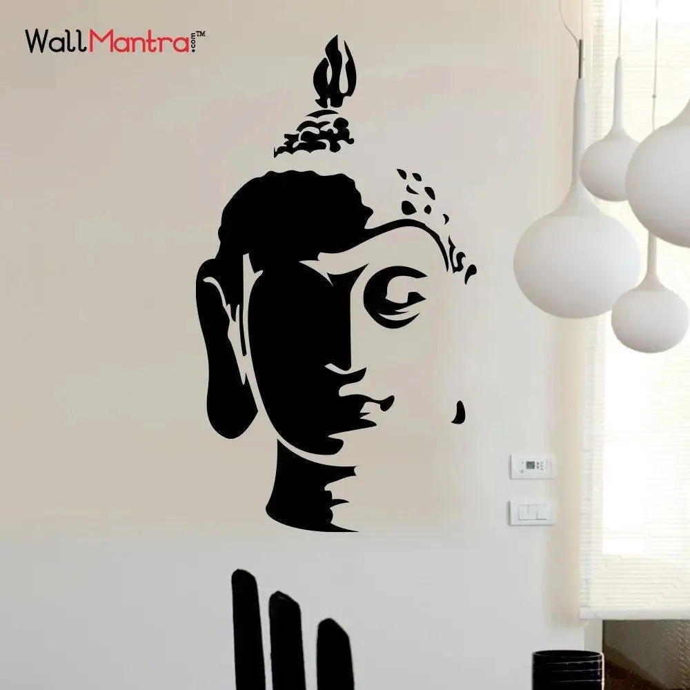 Lord Gautam Buddha Wall Sticker And Decal