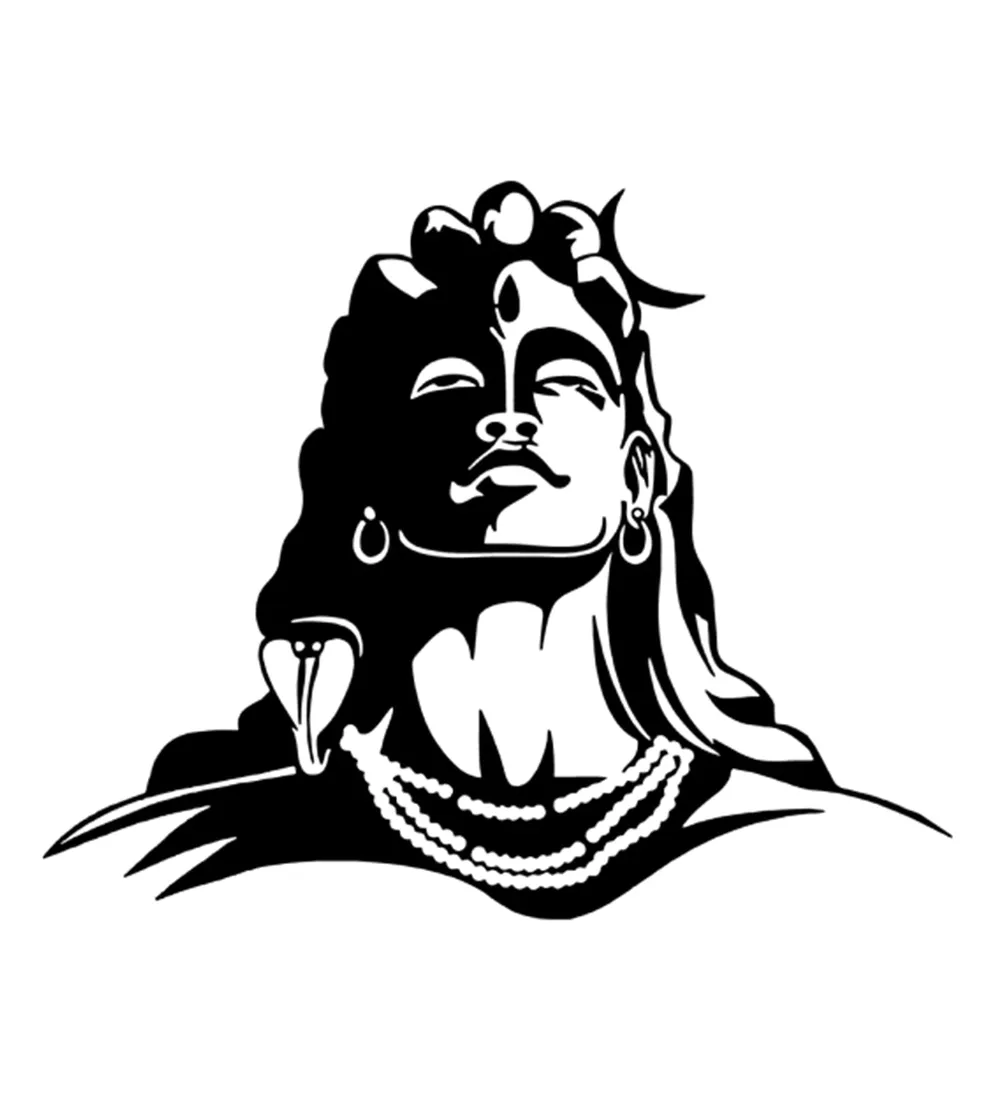 Lord Mahadev Stunning Metal Wall Art Decor- Black Finish