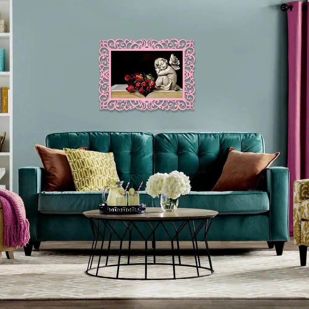 Love Angel Canvas Print in Decorative Frame