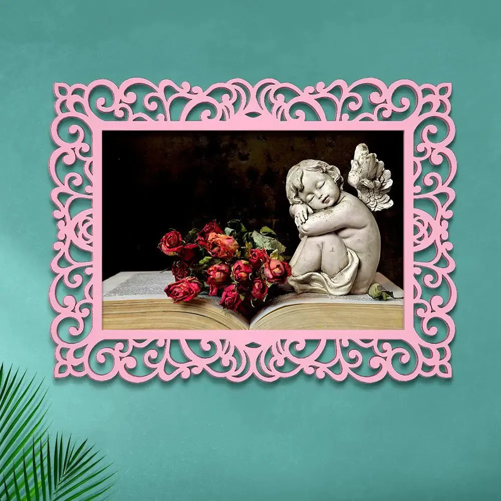 Love Angel Canvas Print in Decorative Frame