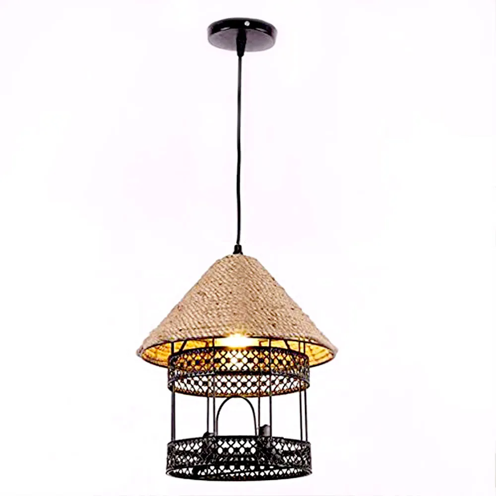 Love Birds In A Cage Hanging Pendant Light Single Piece