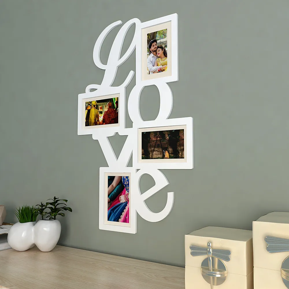 Love Collage Hanging Photo Frame -Available in 4 colors Turquoise