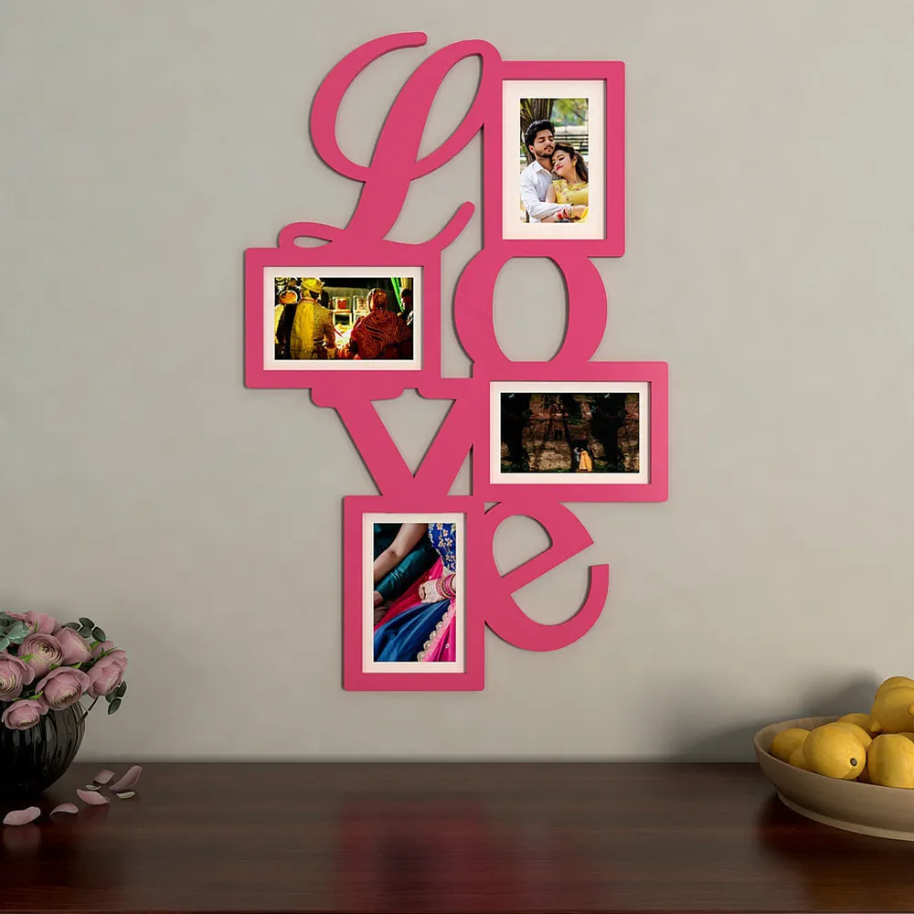 Love Collage Hanging Photo Frame -Available in 4 colors Turquoise