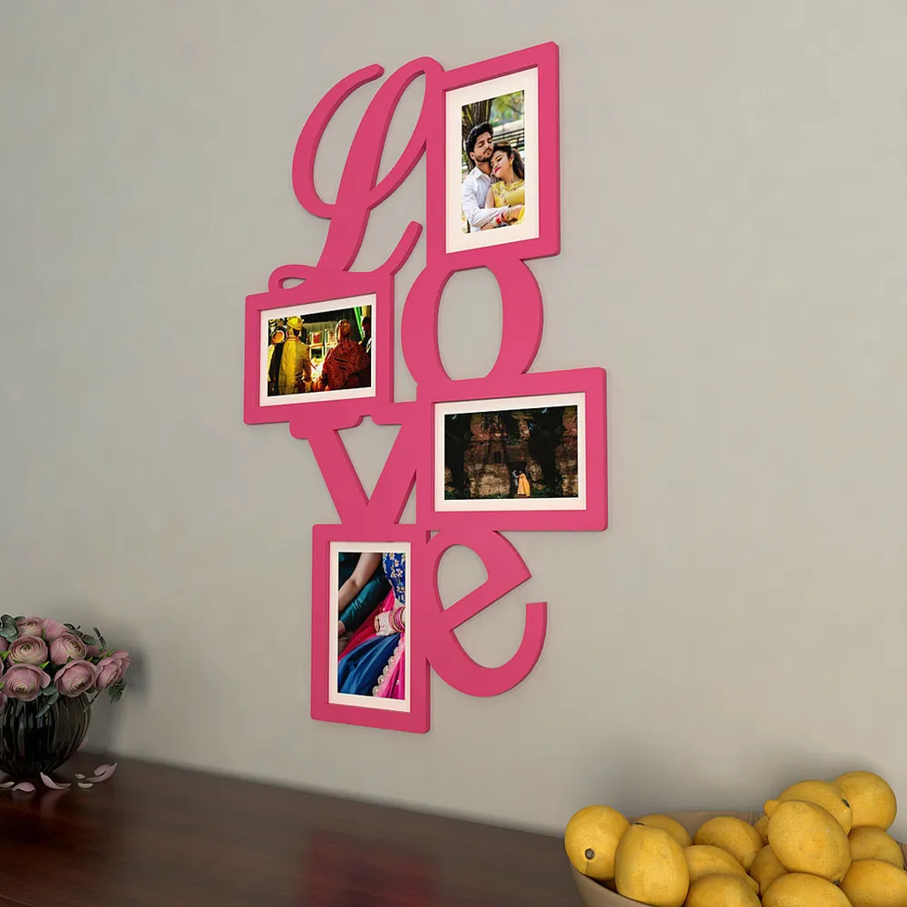 Love Collage Hanging Photo Frame -Available in 4 colors Turquoise