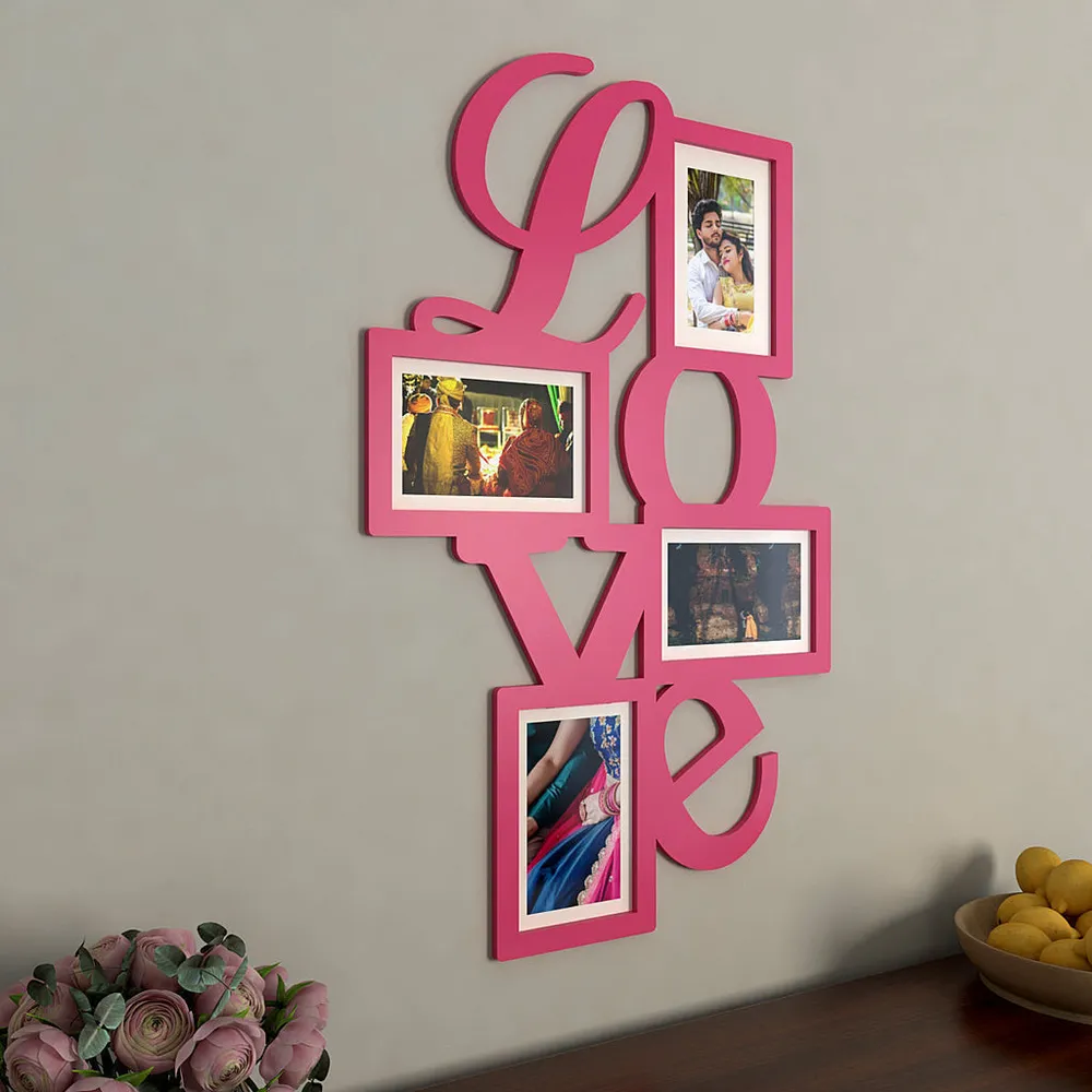 Love Collage Hanging Photo Frame -Available in 4 colors Turquoise