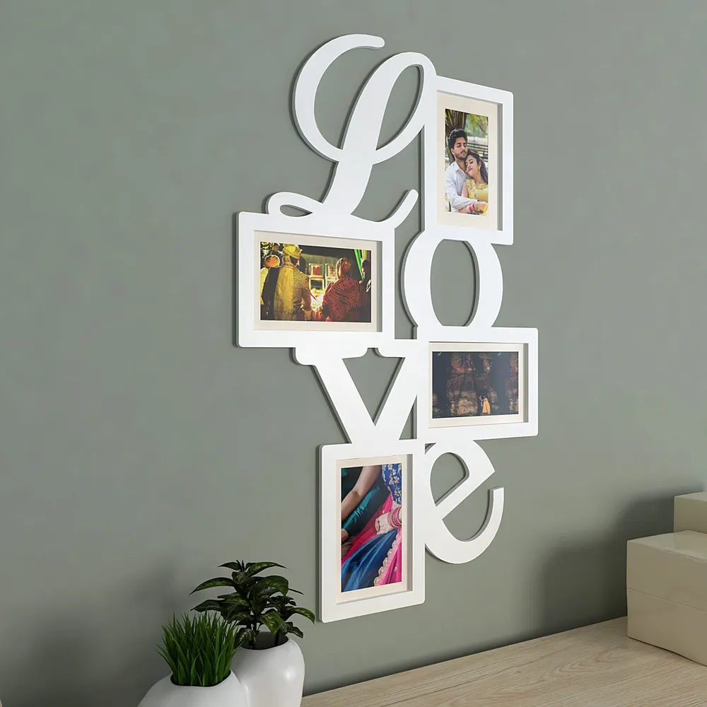 Love Collage Hanging Photo Frame -Available in 4 colors Turquoise