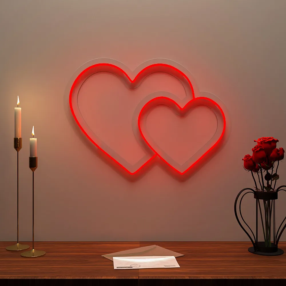 Love Heart Neon Light (Available in Multiple Colors) Pink
