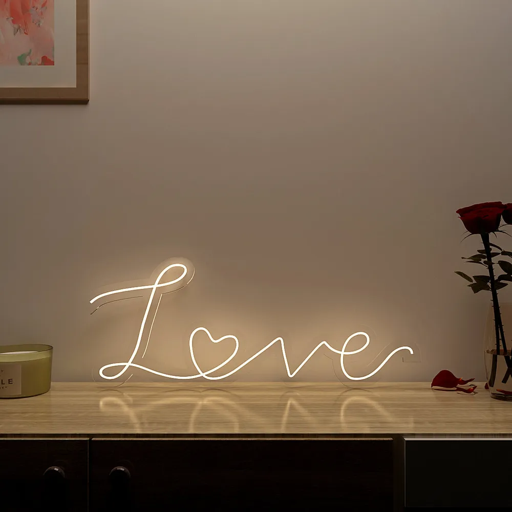 Love Neon LED Light (Available in Multiple Colors) Blue