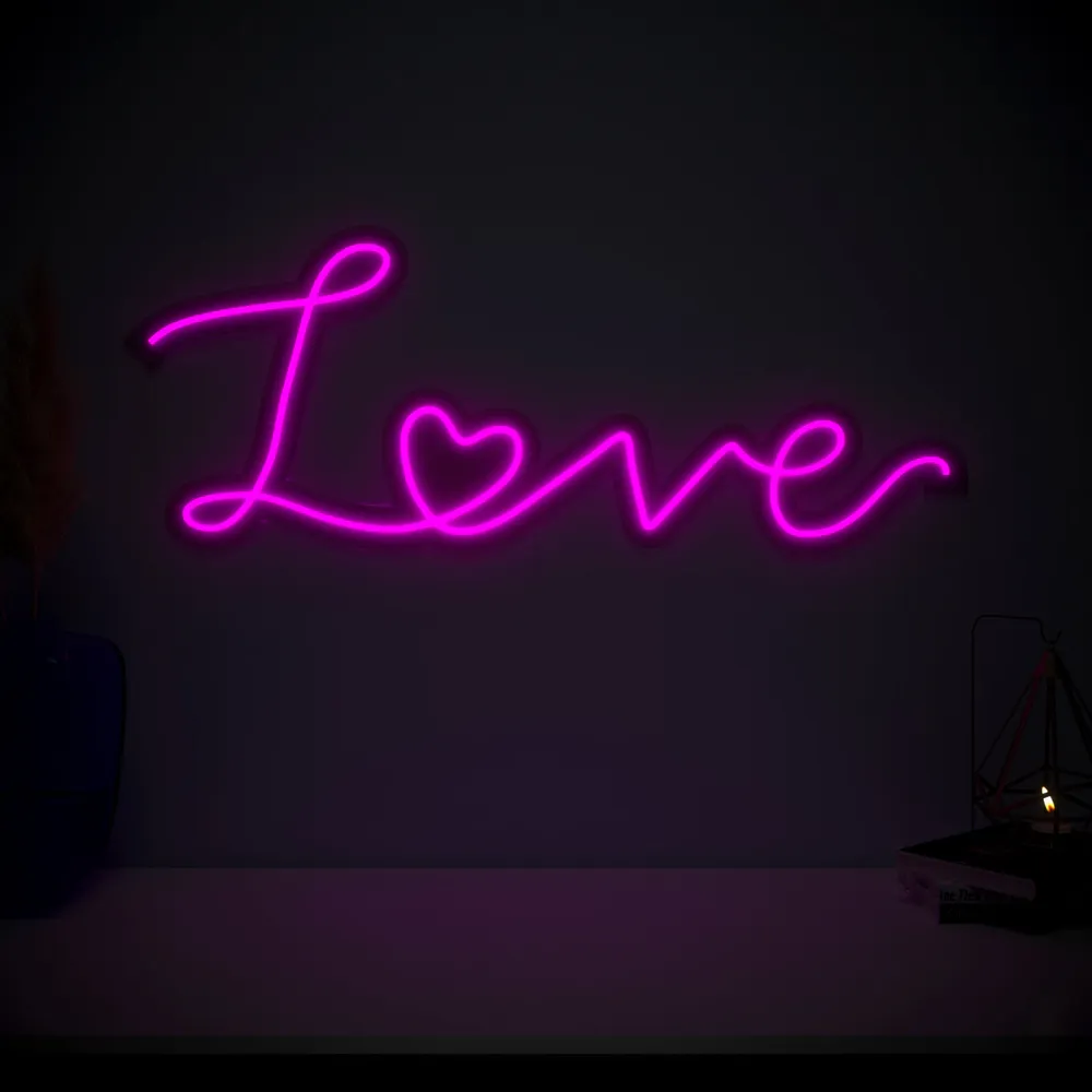 Love Neon LED Light (Available in Multiple Colors) Blue