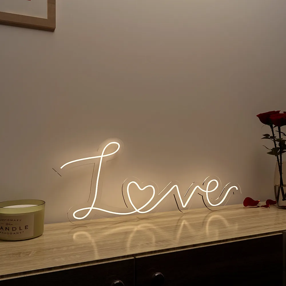 Love Neon LED Light (Available in Multiple Colors) Blue
