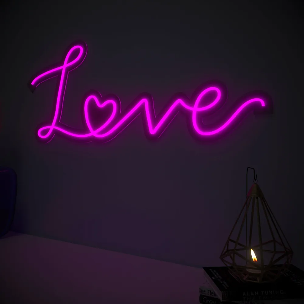 Love Neon LED Light (Available in Multiple Colors) Blue