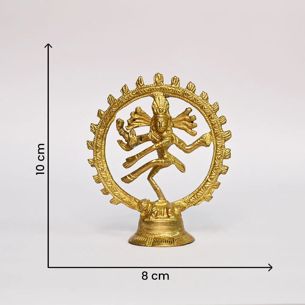 Lucky Natraj Figurine Brass Handcrafted Decorative Sculpture