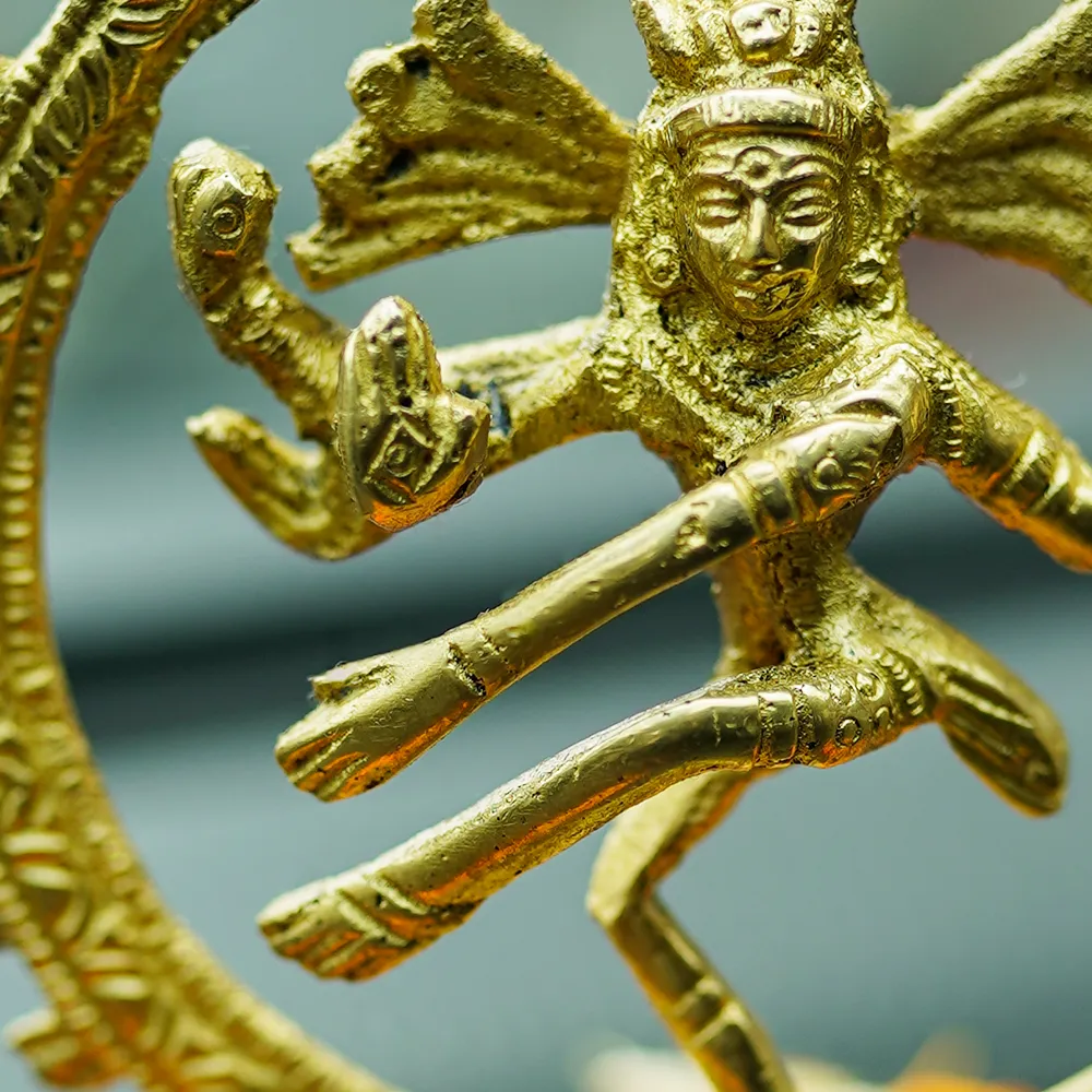 Lucky Natraj Figurine Brass Handcrafted Decorative Sculpture