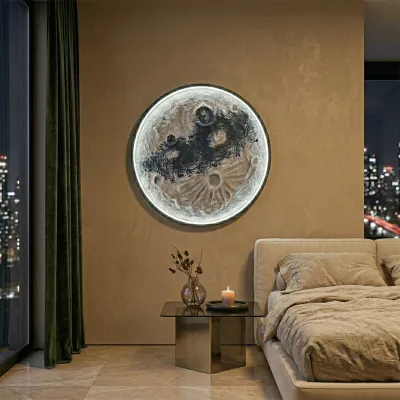 WallMantra LunarGlow 3D Moon Wall Light – Premium LED Decorative Wall Lamp