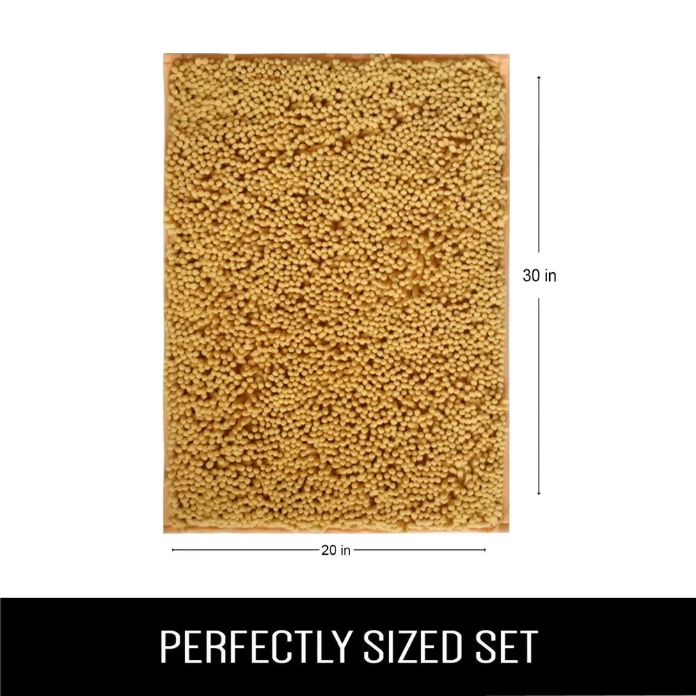 Lushomes 2200 GSM Bathroom Rug with Machine Wash
