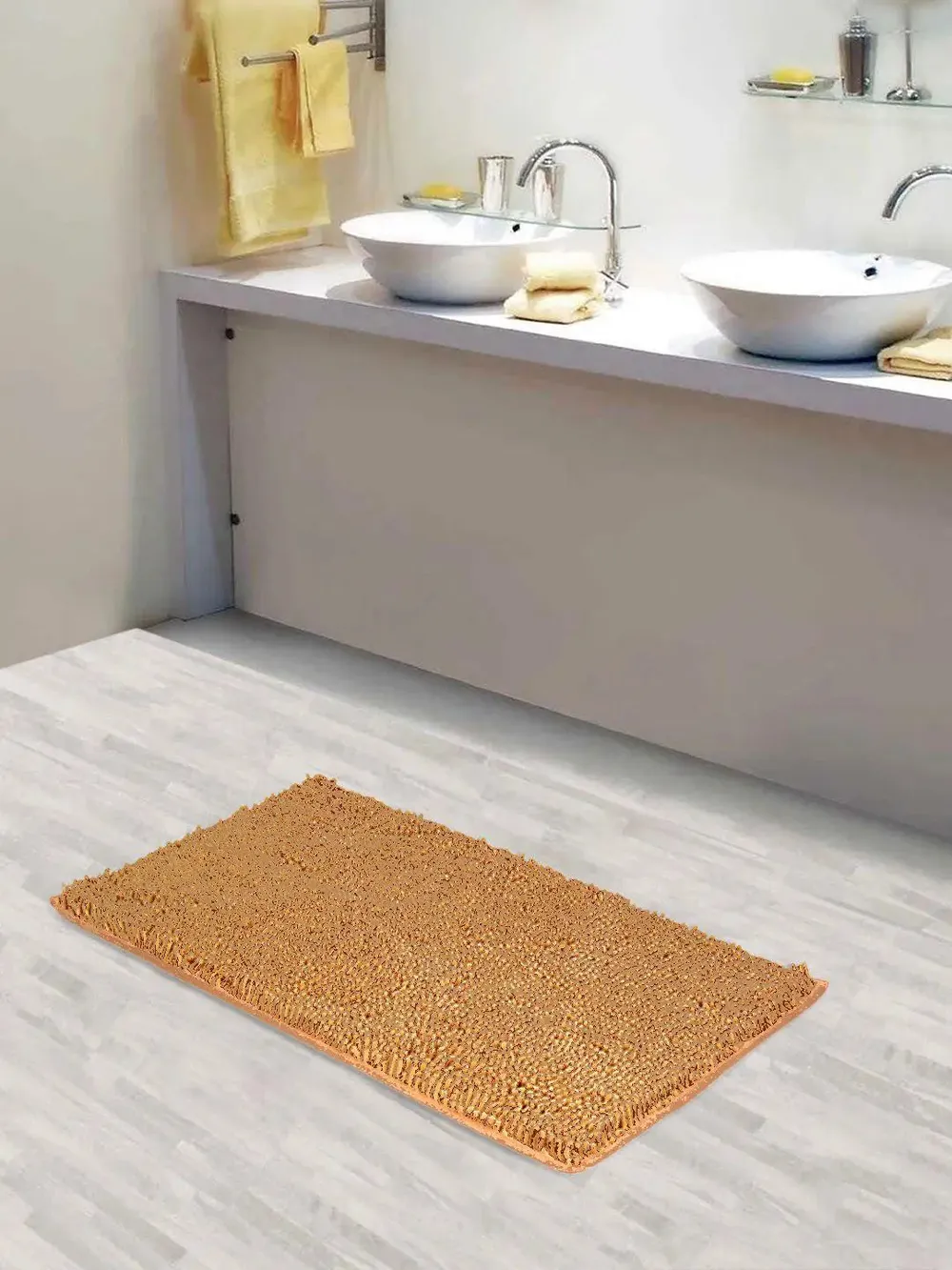 Lushomes 2200 GSM Bathroom Rug with Machine Wash