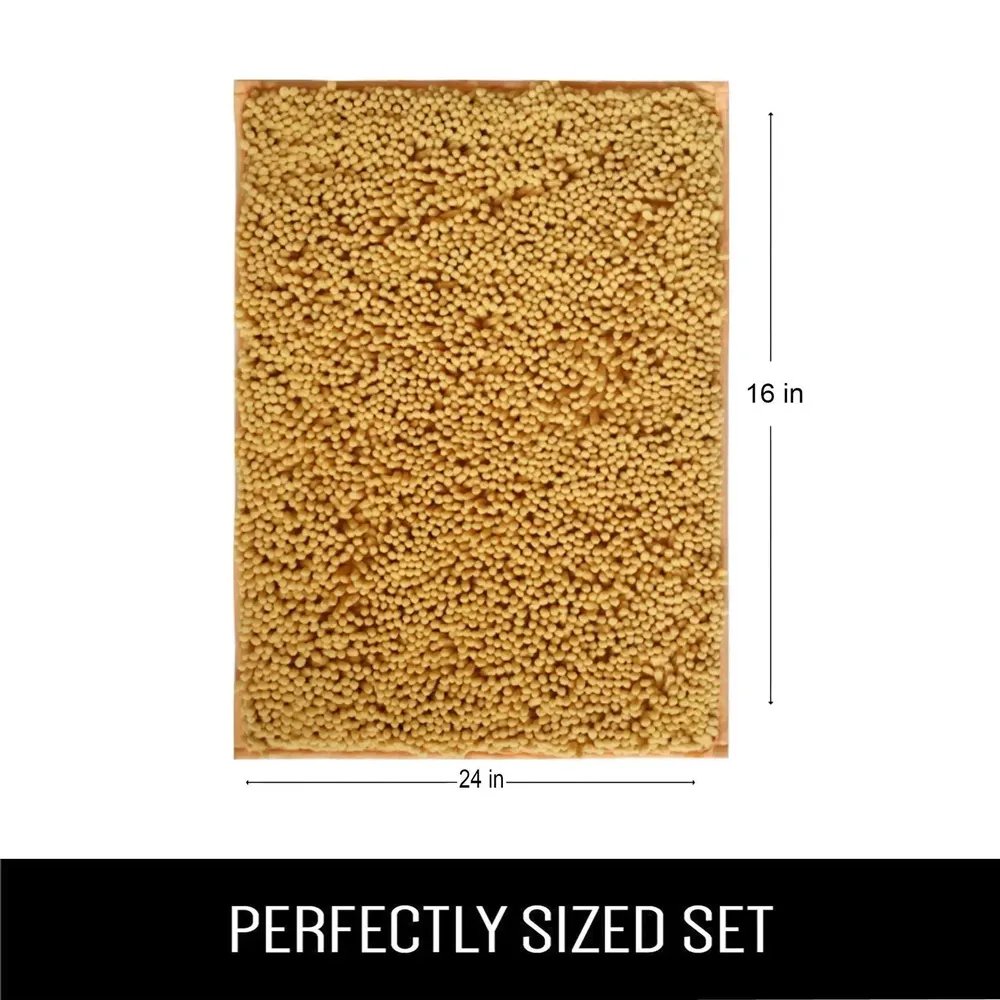 Lushomes 2200 GSM Beeswax No-Slip Unique Bathmat