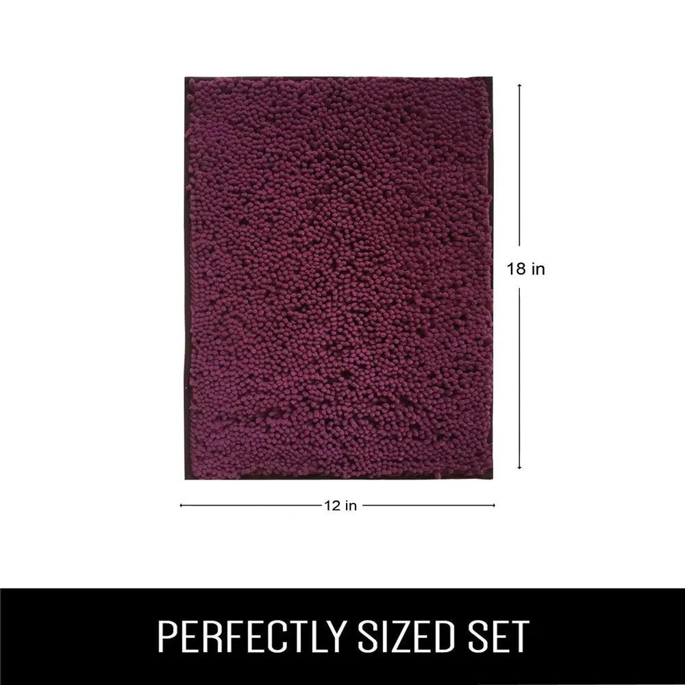 Lushomes 2200 GSM Purple Bathroom Rug