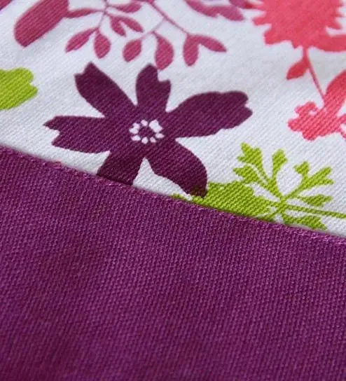 Lushomes 6 Seater Purple Rain Printed Dining Round Table Cloth (Pack of 1)