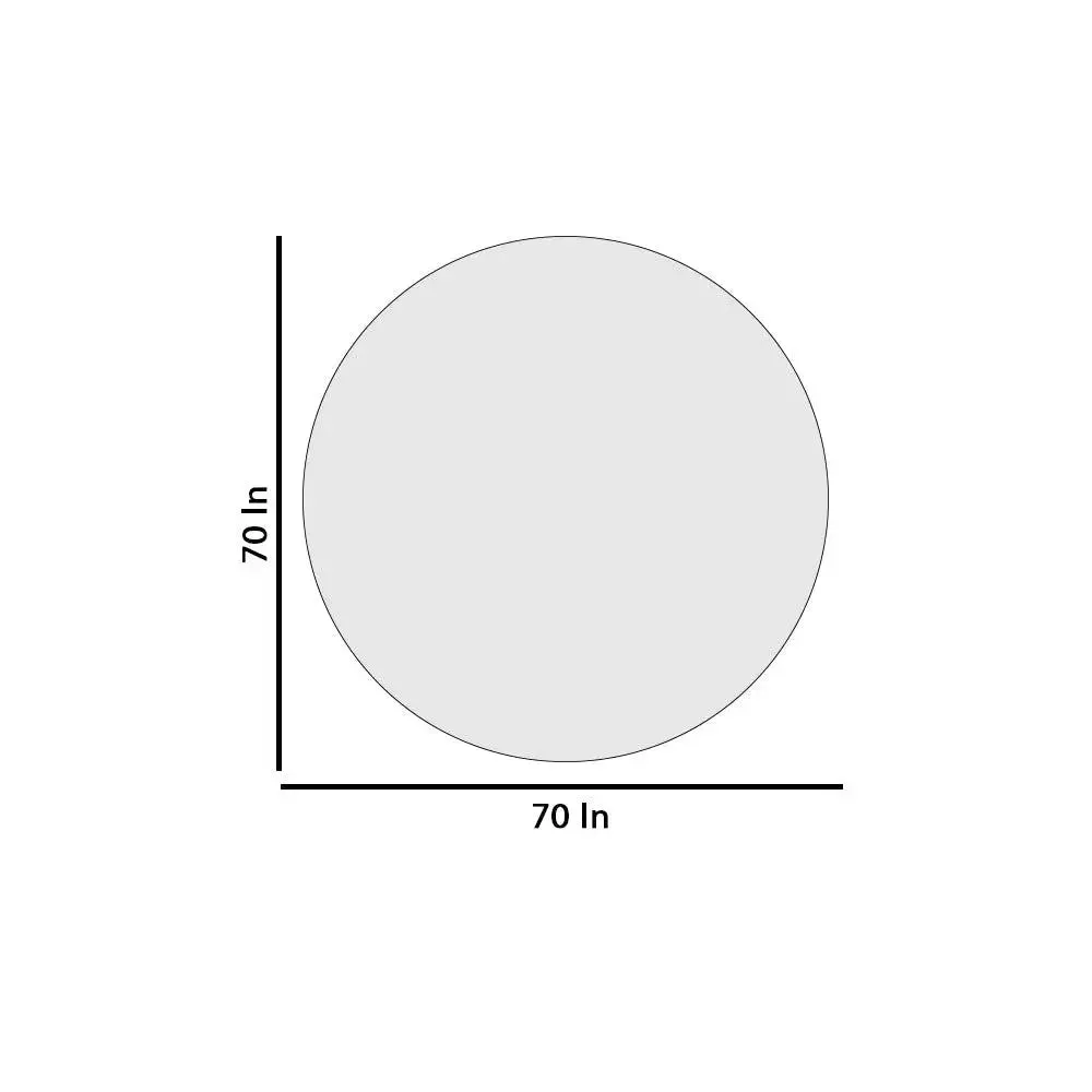 Lushomes 6 Seater Purple Rain Printed Dining Round Table Cloth (Pack of 1)