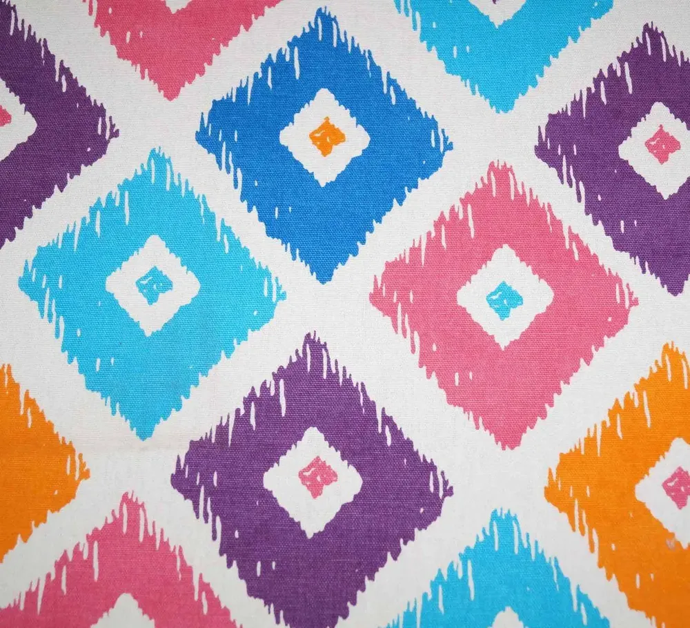 Lushomes 6 Seater Square Printed Dining Round Table Cover (Pack of 1)