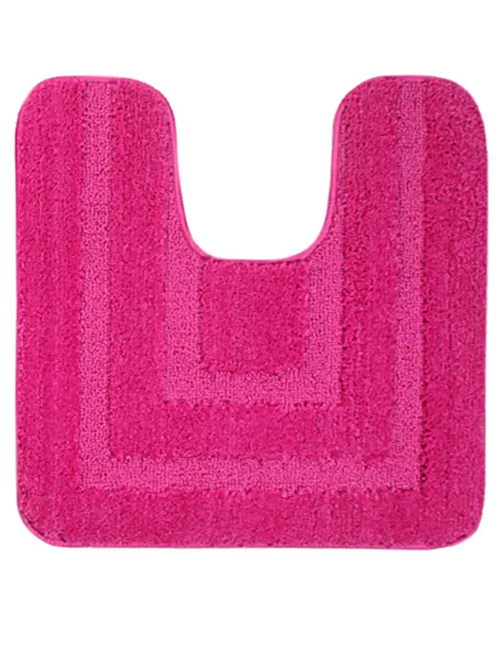 Lushomes Anti-Slip Microfiber Polyester Pink XL Bath Mat Set