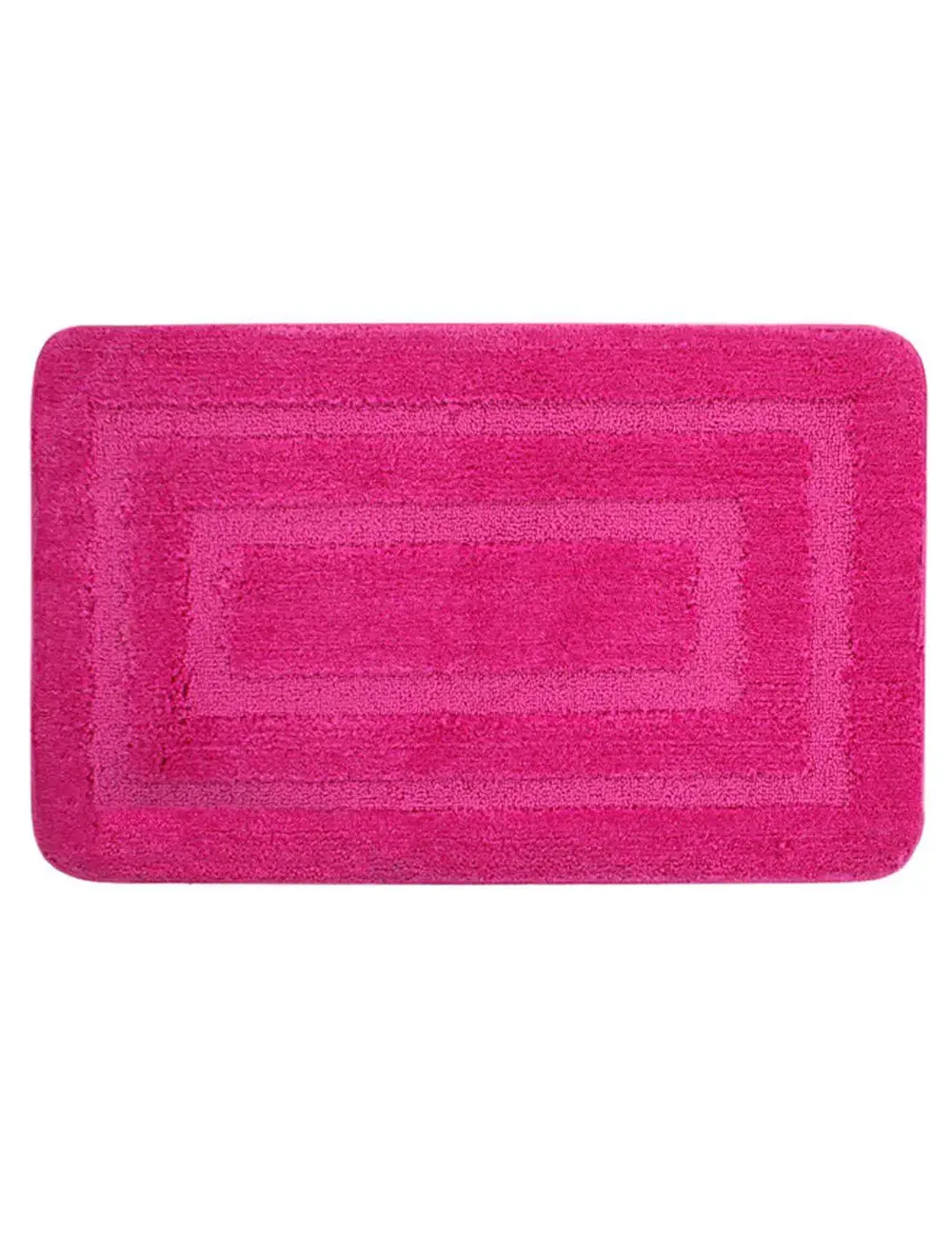 Lushomes Anti-Slip Microfiber Polyester Pink XL Bath Mat Set
