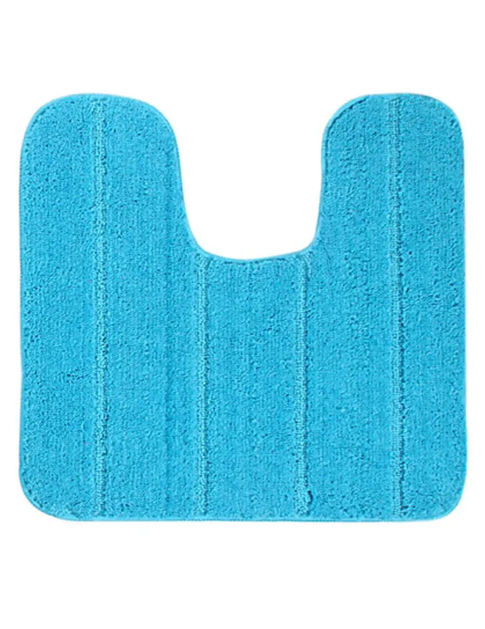 Lushomes Anti-Slip Microfiber Polyester Turquoise XL Bath Mat Set