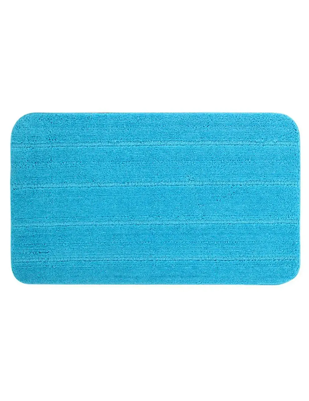 Lushomes Anti-Slip Microfiber Polyester Turquoise XL Bath Mat Set