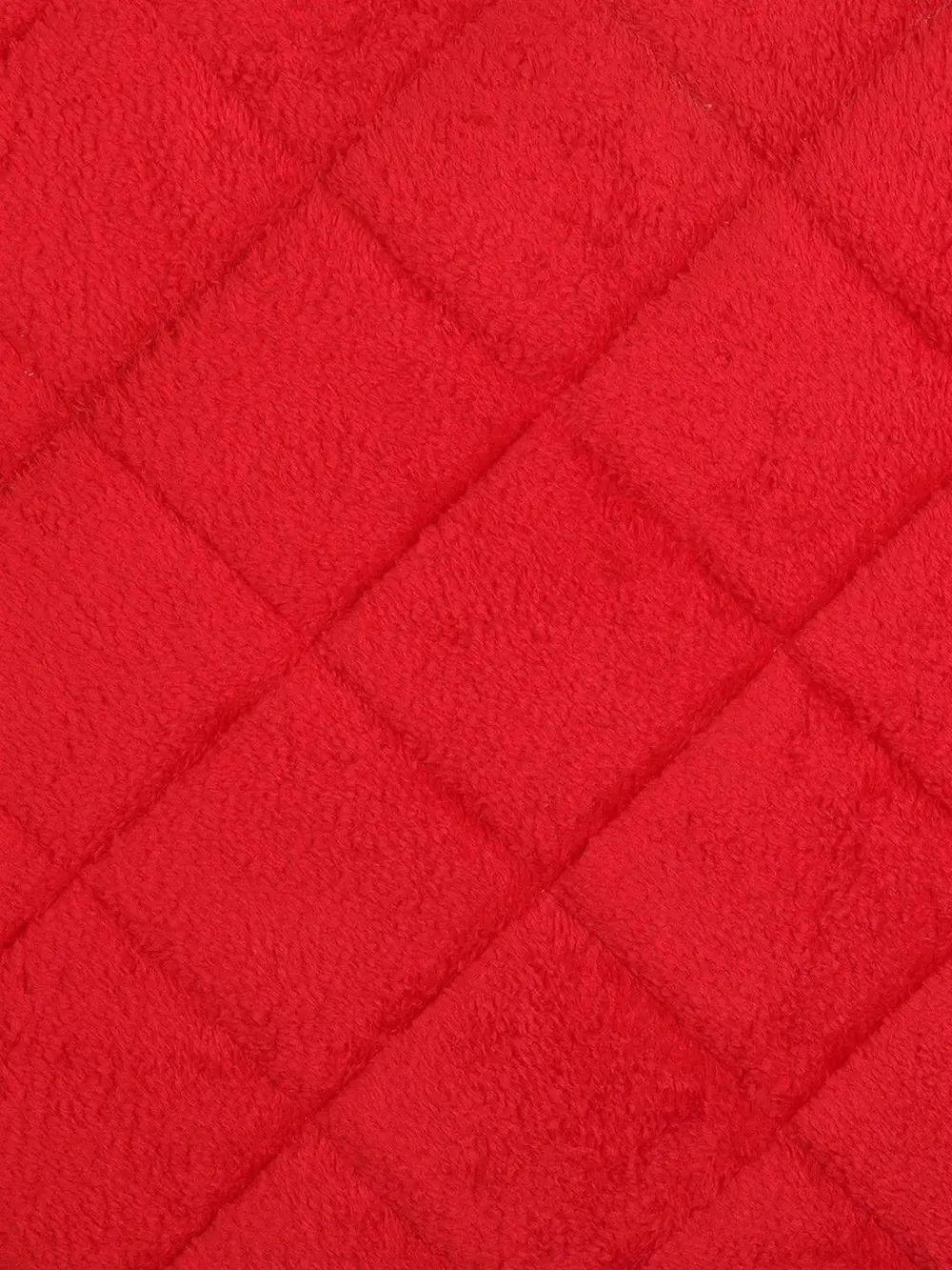 Lushomes Anti-Slip Red Memory Foam Bathroom Rug