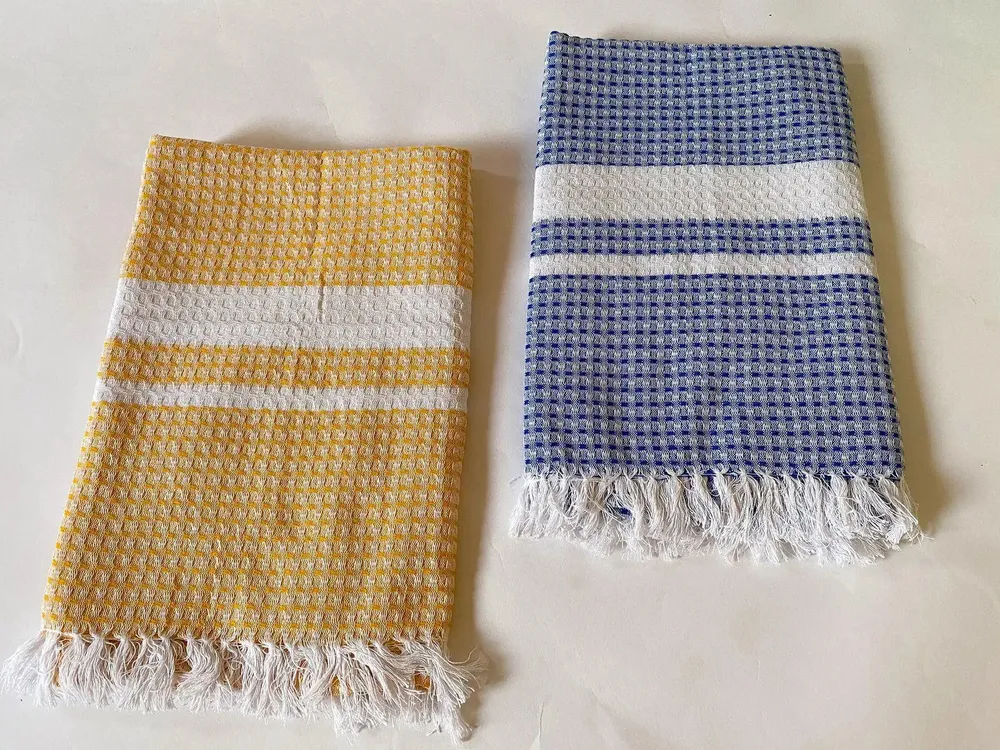 Lushomes Best Bath Towel Checks Combo (Pack of 2)