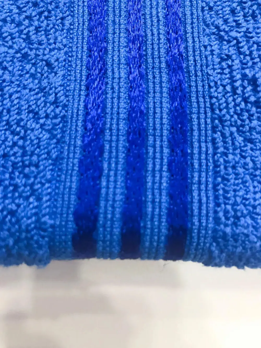 Lushomes Blue Cotton Hand Towel Set (Pack of 6)