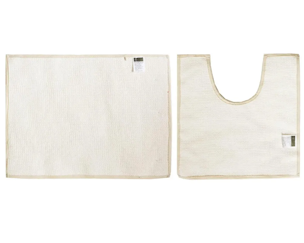 Lushomes Chenille Angora Bathroom Rug Set (2200 GSM)