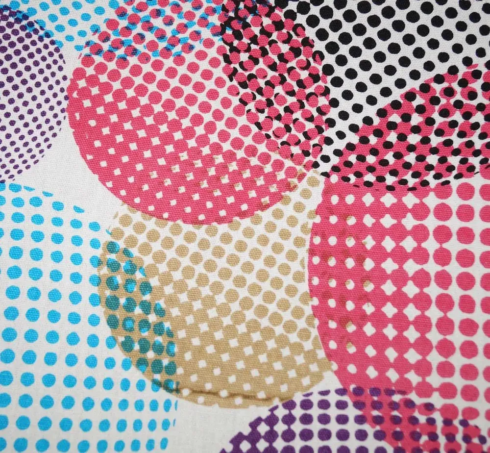 Lushomes Circles Printed 6 Seater Small Cotton Table Linen Set (Pack of 8)