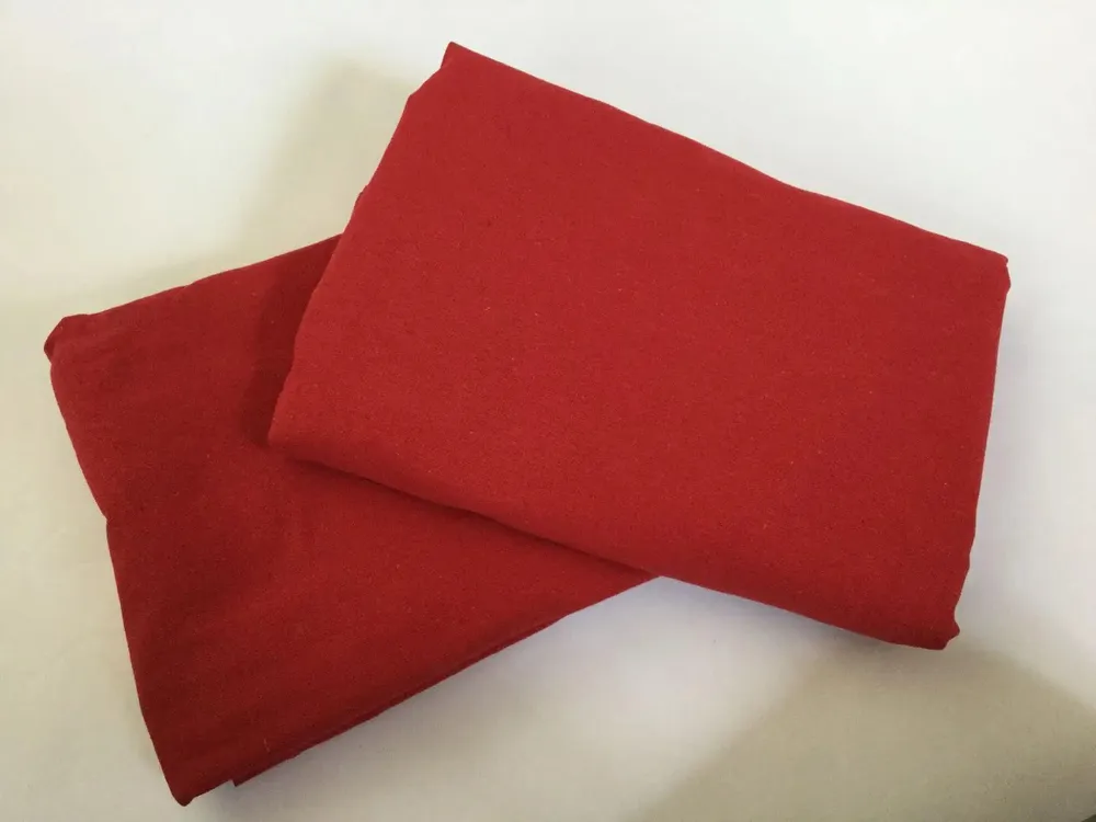 Lushomes Cotton Red Rod Pocket Curtain for Window